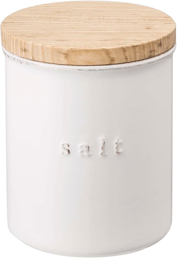 YAMAZAKI Home Tosca Ceramic Canister - Dry Food Kitchen Storage