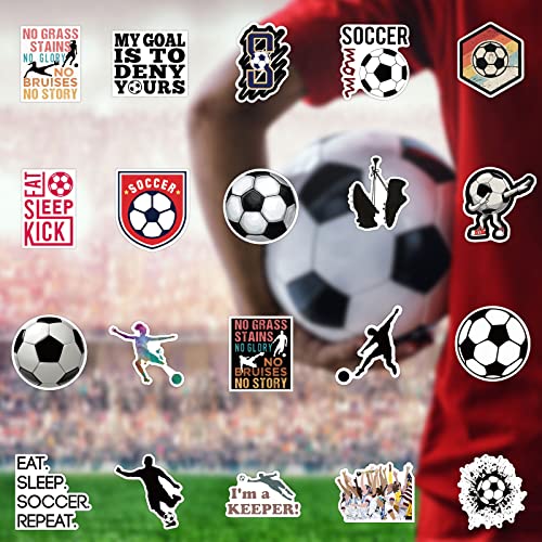 Soccer Stickers 50Pcs Soccer Gifts Girls,Soccer Gifts For Teen Girls,Soccer Gift,Gsoccer Stickers For Water Bottles,Soccer Gifts For Boys,Soccer Gift Decal(Soccer Stickers) #TOP2