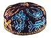 Brown Bucharian Hand Embroidered Kippah - 56cm / 22"