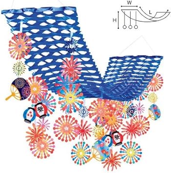 Amazon 提灯花火プリーツハンガー 夏の吊り装飾ディズプレイ 飾り 季節用品 おもちゃ