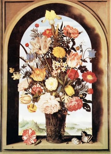 Tableau toile Vase de fleurs Ambrosius Bosschaert 60x90cm SERENDIPITP