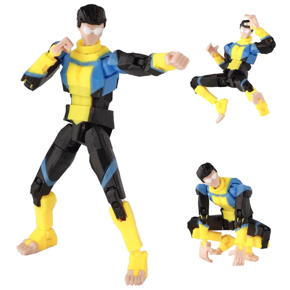 Jiumaocleu Mark Grayson Movable Action Figure - 3D Printed Multi-Jointed Figures Mark Grayson Super Action Statue Interchangeable Accessories Collectible Figurine 13.5CM โ image 1