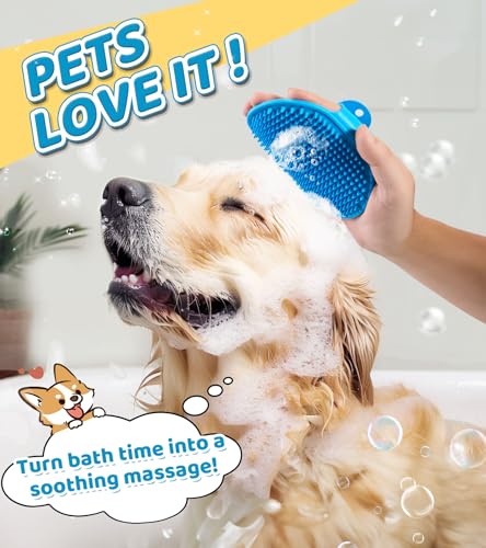 4PCS-Dog-Bath-Brush-Pet-Shampoo-Massage-BrushSoft-Silicone-Bristles-for-Short-Long-Haired-Dogs-Cats-Panda-Shaped-Design-for-Gentle-Grooming-Hair-Removal-Pet-Cleaning-Tool 4PCS Dog Bath Brush Pet Shampoo Massage BrushSoft Silicone Bristles for Short Long Haired Dogs Cats Panda Shaped Design for Gentle Grooming Hair Removal Pet Cleaning Tool