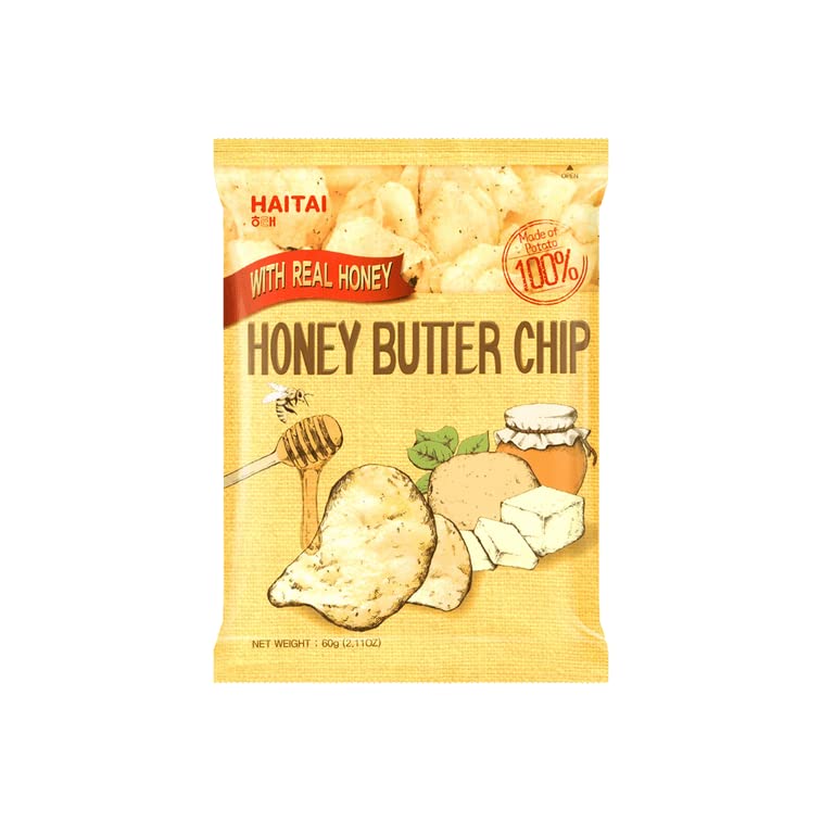 16 Pcs Honey Butter Chip New Korea Potato Snack (60g X 16)