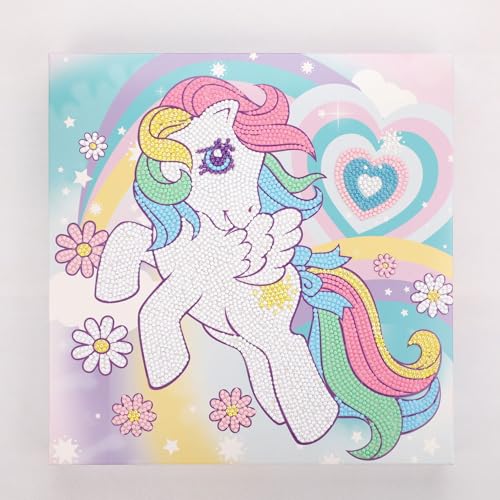 DIAMOND DOTZ BOX 2592873 Original 5D Diamond Painting Box Set, My Little Pony Träume, DIY Diamant-Malerei-Kit mit Motivbox und Glitzersteinen für Kinder ab 6 Jahren, Beginner