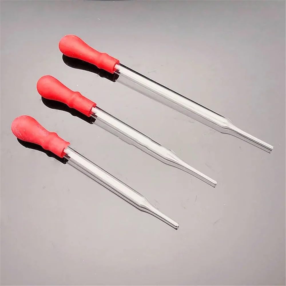 Laborgeräte und -ausrüstung 10 stücke/30 stücke/100 stücke Labor 90mm Bis 150mm Glas Übertragung Dropper Mit Rot Gummi Saug-Ball(120mm 100pcs)