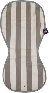 Tititnins© - Colchoneta Basic Bugaboo Camaleon 3/ Bee 5/ Buffalo/Fox/Donkey 2 ANCHA GRIS - Transpirable -