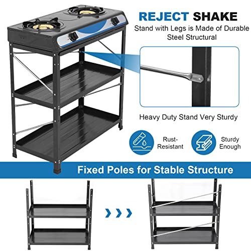 Propane-Gas-Stove-2-Burner-Gas-Stove-with-Removable-Leg-Stand-Portable-Gas-Stove-Black-Auto-Ignition-Camping-Dual-Burner-LPG-for-RV-Apartment-Outdoor