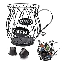 YHSKJCD Kaffeekapselkorb, Metall, großes Fassungsvermögen, Obst- und Kaffehalter