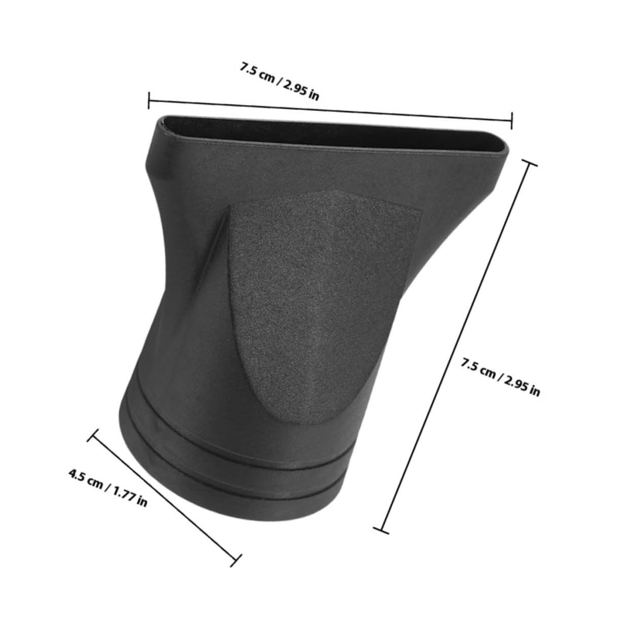 Veemoon Boquillas Concentradoras Flujo de Aire Enfocado 4 Piezas para Secador de Pelo para Boquillas de 4-4.8cm Negras de Plástico y Ajuste Preciso