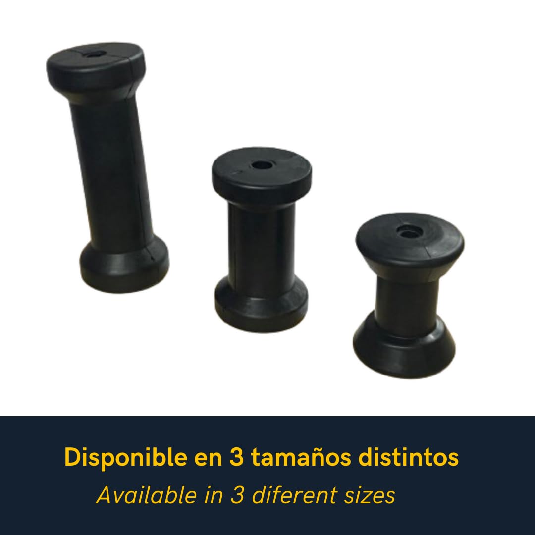 Rodillo para Remolque de Barco, Goma y Plástico, Reduce Fricción y Desgaste del Casco, Rodillo de Caucho para Remolque Náutico