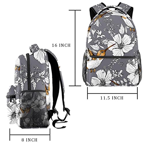 Sac à dos colibri décontracté et classique pour étudiants