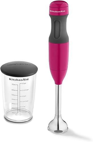 KHB1231CB 2-Speed Hand Blender Electric Mixer, 8", Cranberry