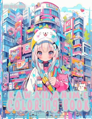 Kawaii Japanese Coloring Book: Awesome Anime Coloring Book For Teens And Adults (Anime Coloring Books For Teens)