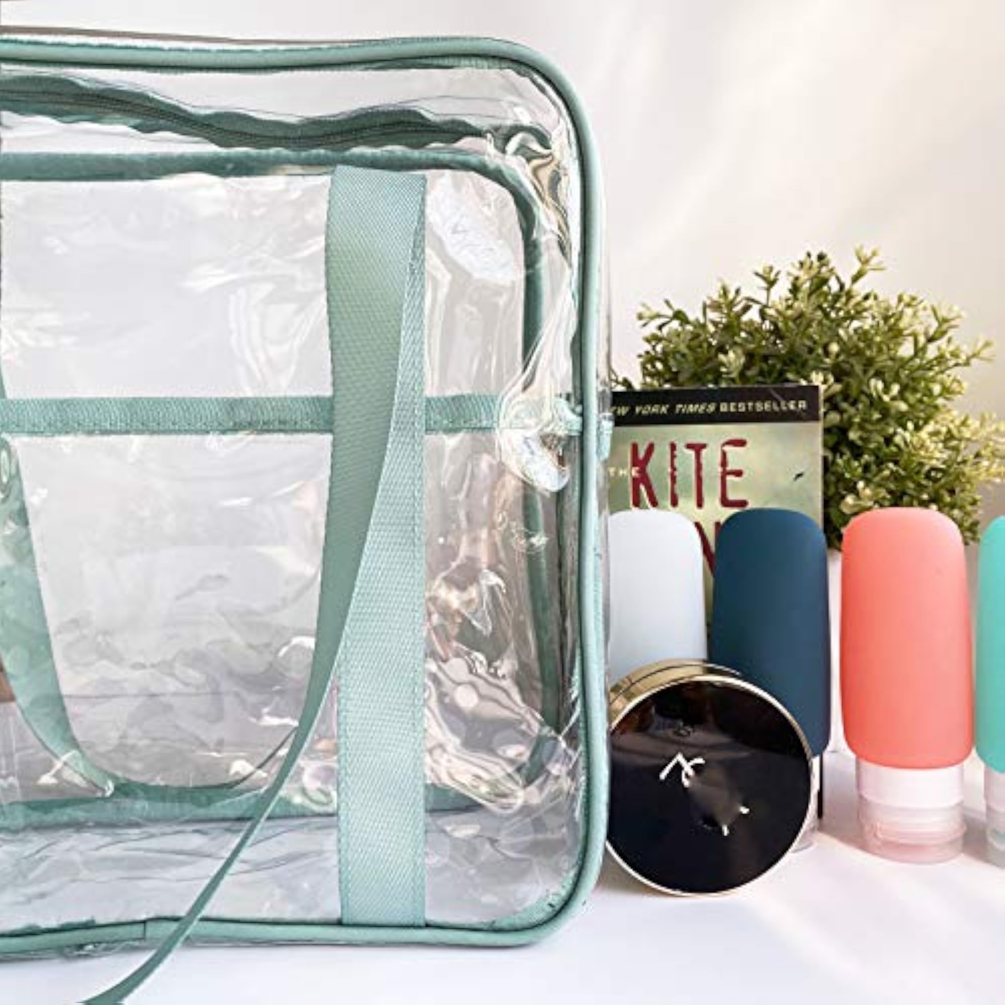 Large Clear Cosmetic Bag Transparent Makeup Toiletry Organizer