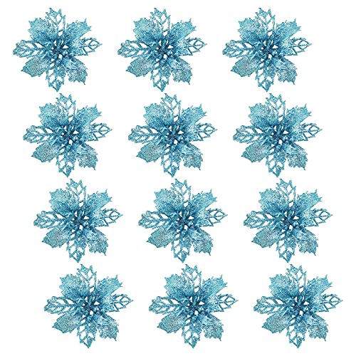 12 decorazioni natalizie a forma di stella di