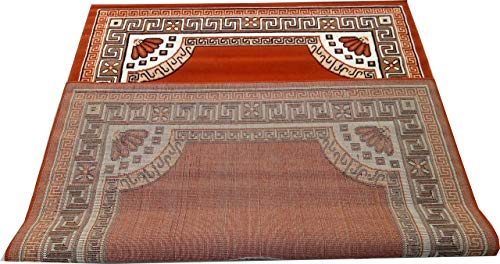 Image of Modern Rectangular Carpet Velvet Touch 150X200 Cm(5X7 Feet) Rust B