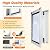 Aluminum Extra Large Dog Door for Wall, Extreme Weather Doggy Door with Enclosed Magnetic Double Flaps, Heavy Duty Doggie Doors with Telescoping Tunnel for Large and Extra Large Dogs Up to 220Lbs