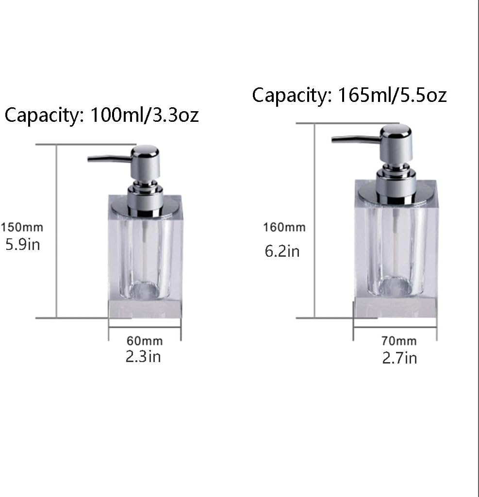 Soap Dispenser Artificially Made Shower Dispensers,Bathroom Detergent Bottle,Manual Soap Dispenser,Detergent Bottle Crystal Glass Desk Ornaments Bathroom Soap Dispenser Soap D
