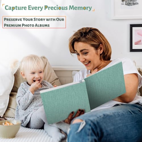 Image of Artfeel Photo Album Self Adhesive Scrapbook,120 Pages Large Photo Book for 4x6,5x7,8x10 Pictures,DIY Album for Baby Wedding Family Travel Birthday,with Metallic Pen and Scraper