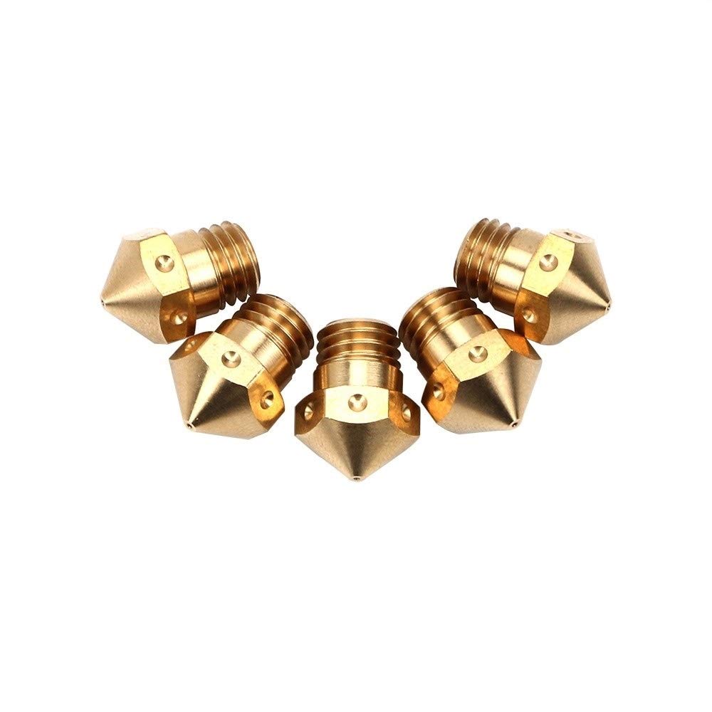 Druckerteile 200pcs Messing MK10 Düse für Hotend Kit Mk10 Messing Düse M7 3D Drucker Kit für Makerbot 3D Drucker Teile Ersatzteile (Größe : 0.3MM) (Size : 0.3MM)