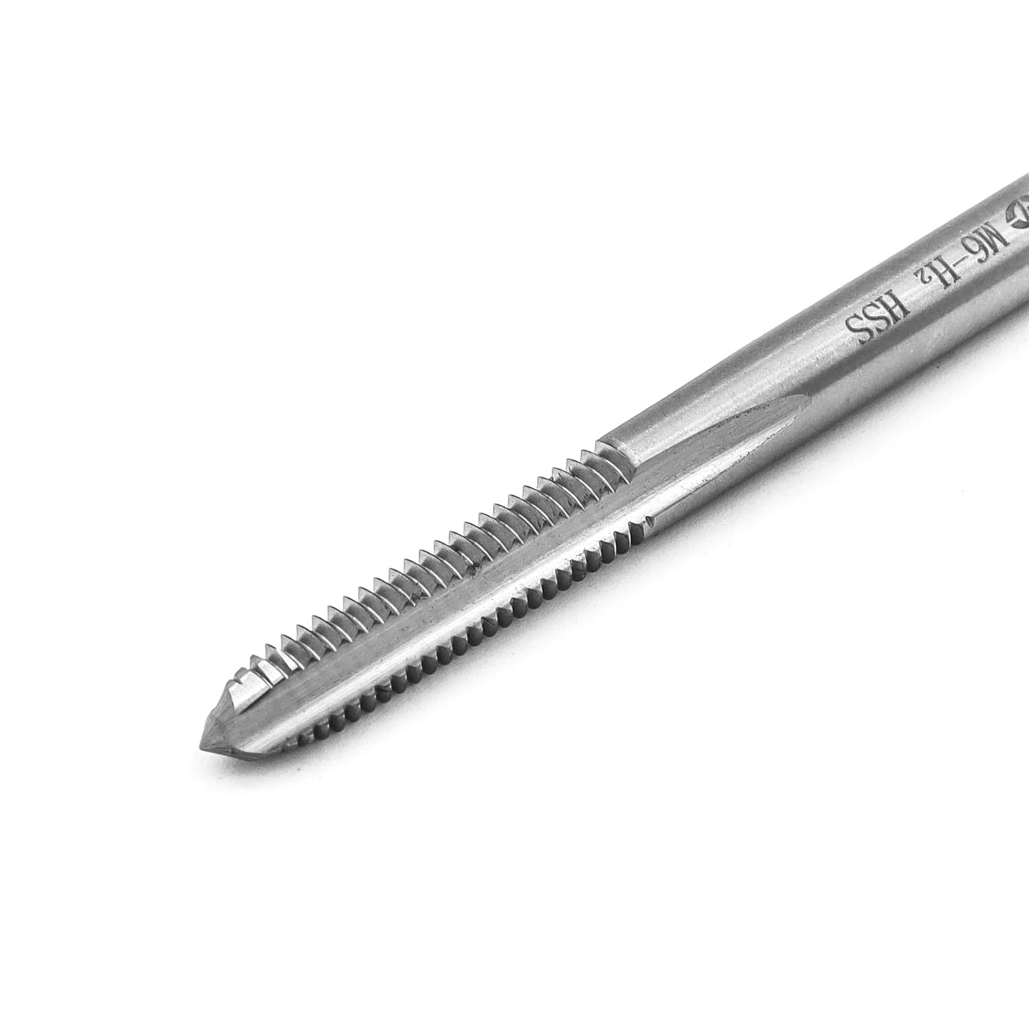 Kesiku M6*1.0 Metric Hand Thread Tap, Taper Screw Tap Set, Tapping Tool Repair Tool, 1 Pair, Silver, M6*1.0-2pc - Image 4