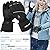 Upgraded Heated Gloves Men Women,Ski Motorcycle Electric Battery Mittens Gloves (XXL)