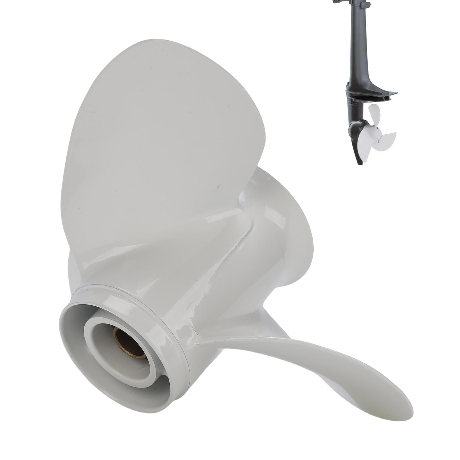 Haofy Fuoribordo, Ad Alte Prestazioni, 3 Pale, 9 1/4x8-J1, per Motori 9,9-15, Spinta Migliorata e Navigazione