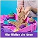 Kinetic Sand Meerjungfrauen Koffer - mit 934 g original kinetischem Sand aus Schweden in 3 Farben, 6 Förmchen, 1 Schaufel für kreatives Indoor-Sandspiel, für Kinder ab 3 Jahren