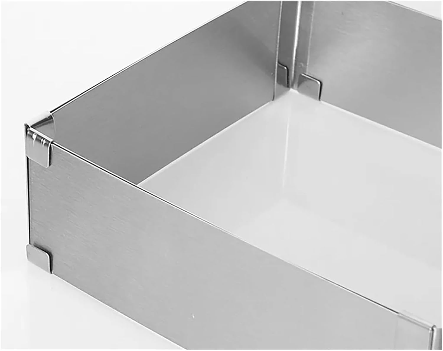 Bakeware Adjustable Mousse Ring Dessert Baking Tool Stainless Steel DIY Cake Decorating Mould Square Rectangular Cake Mold for Baking