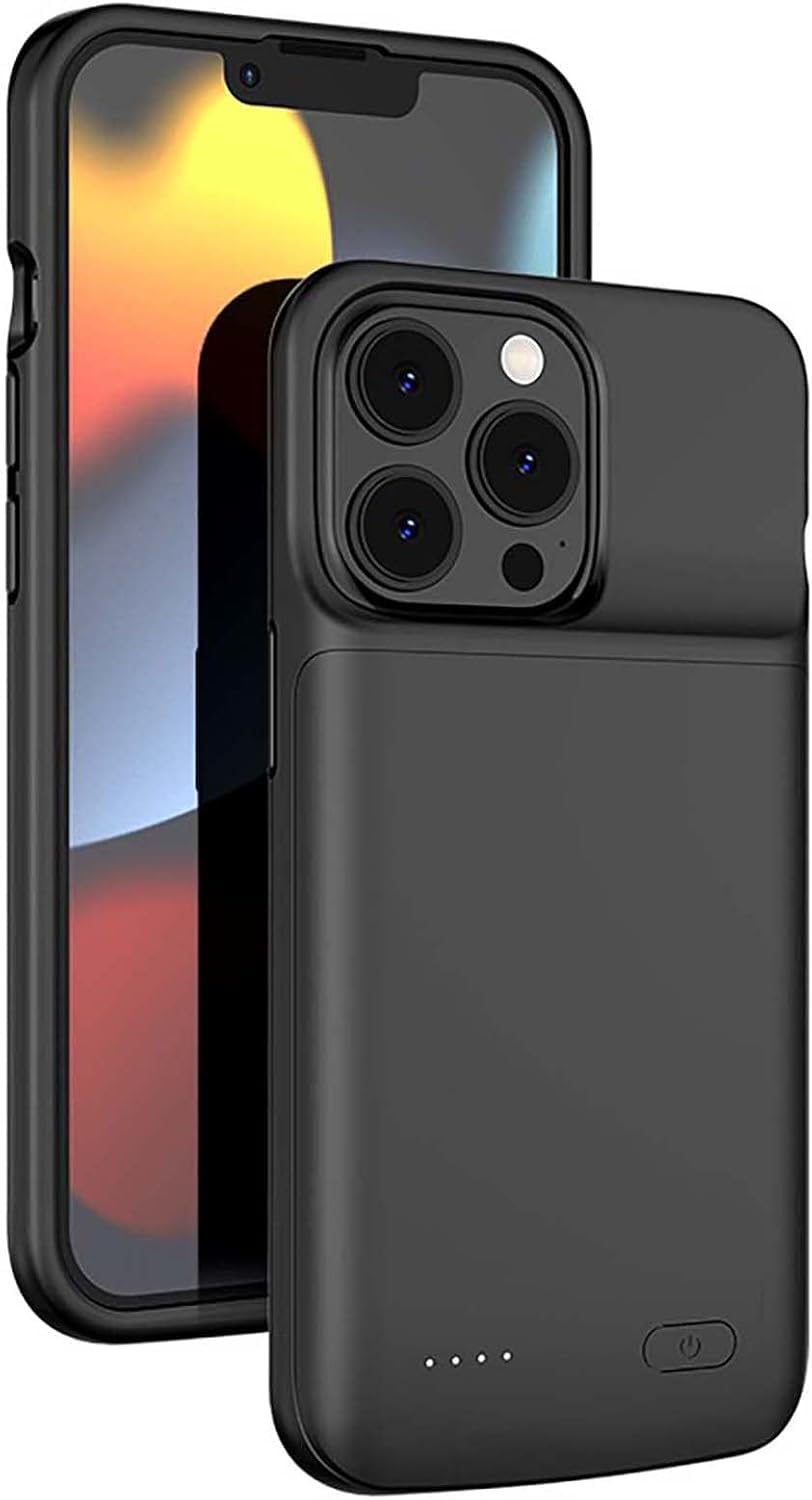 ELLENNE COVER BATTERIA per IPHONE 12 PRO MAX/IPHONE 13 PRO MAX 6.7 4800mAh | COVER CON BATTERIA INTEGRATA COMPATIBILE CON IPHONE 12 PRO MAX/IPHONE 13 PRO MAX 6.7" CUSTODIA RICARICABILE SLIM 4800mAh