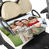 Custom Logo Golf Cart Seat Cover Personalized Waterproof Golf Cart Cover with Photo