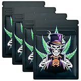 110 Stücke Wiederverschließbar Mylar Beutel Verpackungs Ziplock Druckverschlussbeutel Aluminiumfolie Beutel mit verdicktem Design Langlebig für Lebensmittel, Kaffee, Tee (7,8 x 10,3 cm, Magier)