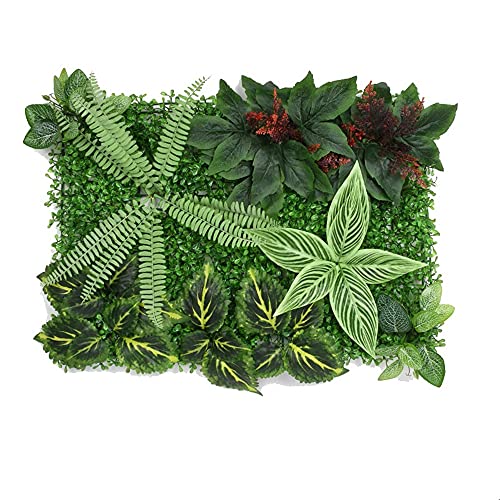OYFFL Decoración Panel de Fondo Pared de césped Artificial, Pantalla de Cobertura privacidad para Interiores y Exteriores, protección UV (4)