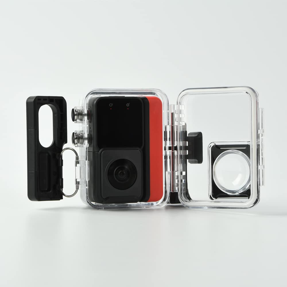 Custodia Impermeabile Doppia Lente per Insta360 One RS, Custodia Protettiva Subacquea 30M, Custodia Protettiva Subacquea per Action Cam