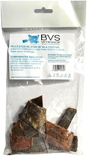 Barakaldo Vet Shop | Pellejitos de Atún de Isla Cristina Deshidratados BVS para Perros y Gatos | Snack 100% Natural sin conservantes ni colorantes | 1 unid. x 60 gr