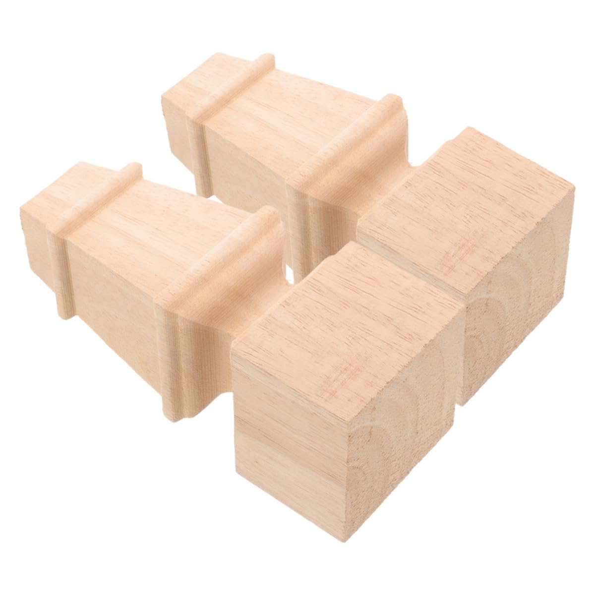 Patas de madera maciza de repuesto para reparar bases de armarios y sofás bajos