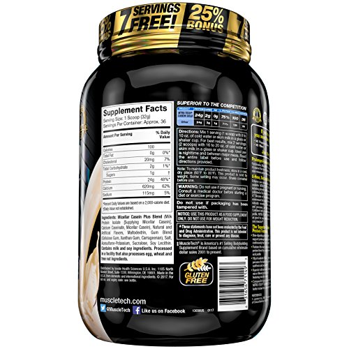Muscletech CASEINA NT GOLD BAUNILHA 1.13KG-2.5LBS