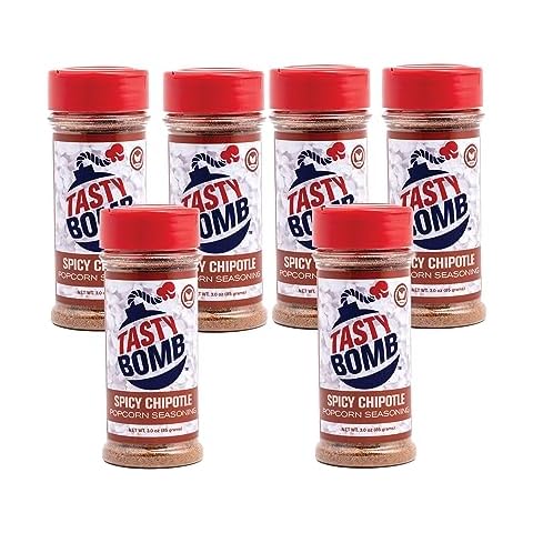 Popular Popcorn Seasoning Flavors - Keto Friendly, Paleo, No MSG, Gluten Free-6 Pack (Spicy Chipotle) Cover