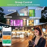 ALUSSO Smart Bulb GU10 WiFi Light, 4.9W 400LM LED 2700K-6500K RGB Multicolored Dimmable, Smart Life App Control Compatible with Alexa, No Hub Required, 2 Pack - Image 6