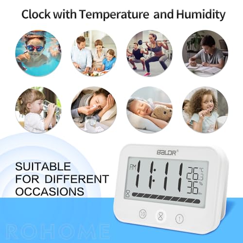 Rohome Visual Progress Bar Shower Clock product photo Rohome Visual Progress Bar Shower Clock product image