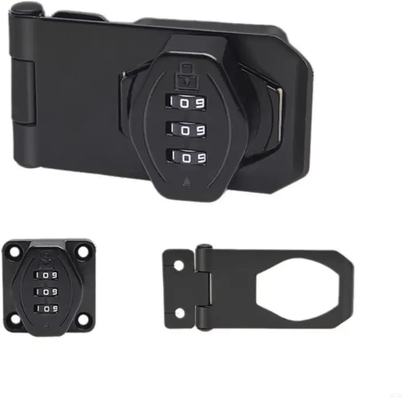 Without Combination Lock Featuring Twist Hasp Latches 1Pcs(3 inches of Sand SIL)