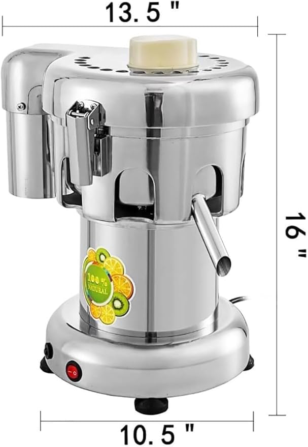 Extractor de Jugo Comercial 370W con Salida de 18 mm y 4300 RPM miniatura 2