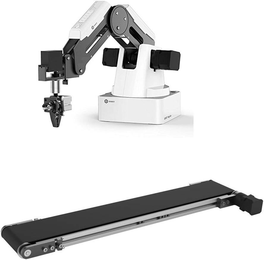 Educational Kit for STEM Robotic ARM, Basic Plan Plus Conveyor Belt (BasicMagician-Belt)