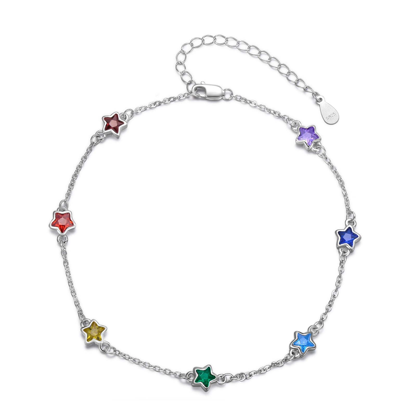 Tobillera de 7 chakras ajustable que no causa alergias ni se oxida 7