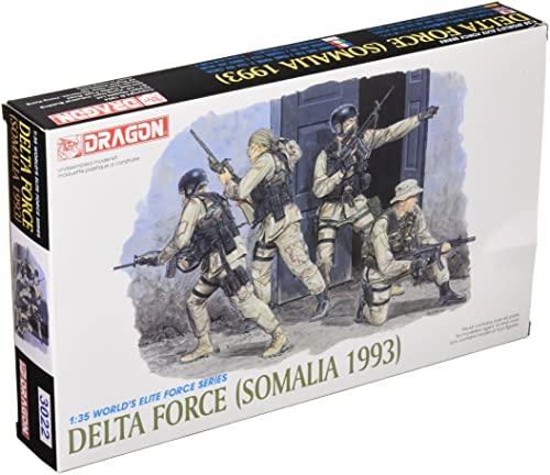Figurines US Army Special Forces Delta Force Somalia 1993 Platz Dragon 1/35 Premium