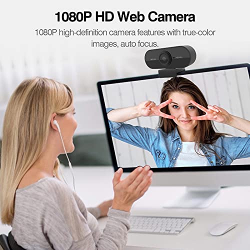 lifcasual 1080P USB Webcam com Mic Laptop Web Cam Clip-on Câmera da Web para Conferência de Ensino O