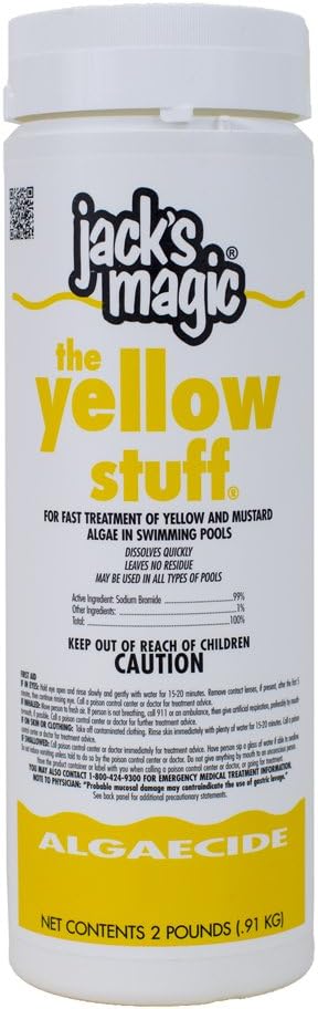 Jack's Magic JMYELLOW2 The Yellow Stuff Pool Algaecide, 2-Pound