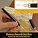 BEILUNER Black Fountain Pen,Stunning Luxury Pens with 24K Gold Accents, Gorgeous 24K Gilded Nib(Fine), Trustworthy Pen Gift for Men&Women -Ink Converter-Elegant, Reliable,Fancy Pen for Writing
