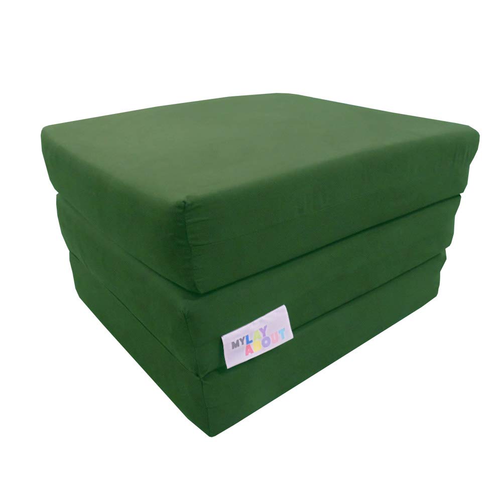MyLayAbout Adult Z Bed Memory Foam Fold out/Chairbed/Mattress | 10 Colour | Single (Bottle Green) โ image 1